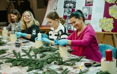 Warsztaty dla dorosłych z tworzenia zimowego flowerboxa 14