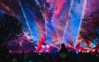 Pokaz laserowy "105. rocznica Zaślubin Polski z Morzem w Pucku" 1