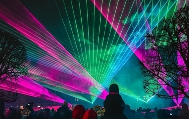 Pokaz laserowy "105. rocznica Zaślubin Polski z Morzem w Pucku" 5