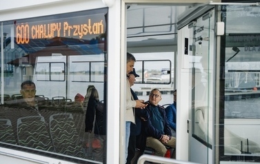Pierwszy rejs tramwaju wodnego 5
