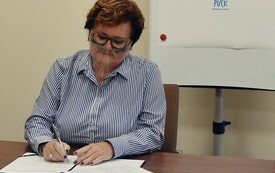 Podpisanie umowy na na modernizację nawierzchni drogi wewnętrznej- ul. Bławatkowej w Pucku 6
