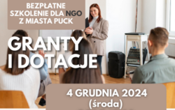 Zdjęcie do Bezpłatne szkolenie dla NGO z Miasta Puck