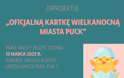 Zdjęcie do Rozstrzygnięcie konkursu na Oficjalną Kartkę Wielkanocną Miasta Puck 2023