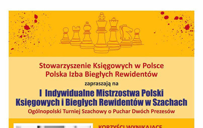 Zdjęcie do I Indywidualne Mistrzostwa Polski Księgowych i Biegłych Rewident&oacute;w w Szachach