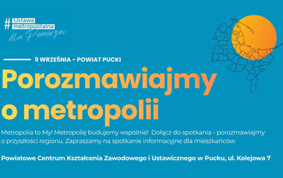 Zdjęcie do Porozmawiajmy o Metropolii - spotkanie w powiecie puckim