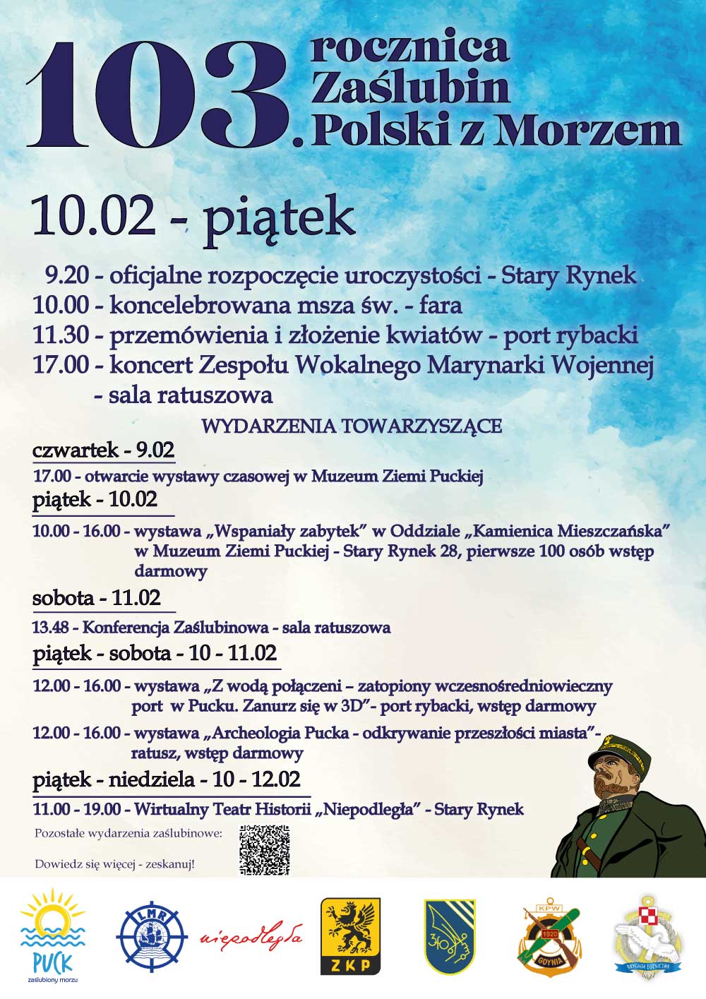 103. rocznica Zaślubin Polski z Morzem wydarzenia